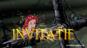 Invitatie Video Mica Sirena Ariel cod MS04