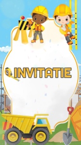 Invitatie video personalizata cu tematica CONSTRUCTII cod CON04