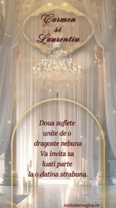 Invitatie video personalizata pentru Nunta cod NUN15