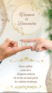 Invitatie video personalizata pentru Nunta cod NUN25