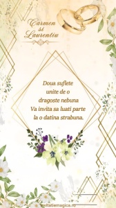 Invitatie video personalizata pentru Nunta cod NUN45