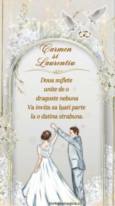 Invitatie video personalizata pentru Nunta cod NUN65