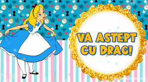 Invitatie Video tematica Alice in tara Minunilor cod ALI01 - Img 2