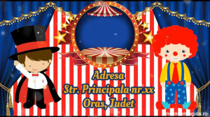 Invitatie Video tematica Circ, Clown, Dresura, Magie cod CIRC01 - Img 4