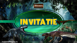 Invitatie Video tematica Dinozauri cod DIN02