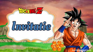 Invitatie Video tematica Dragon Ball cod DRA01