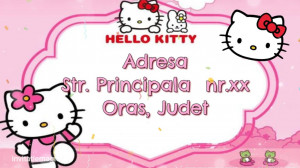 Invitatie Video tematica Hello Kitty cod HK01 - Img 2