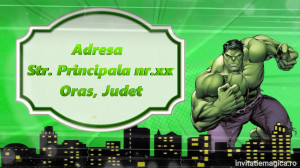Invitatie Video tematica Hulk cod hulk01 - Img 4