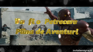 Invitatie Video tematica IronMan cod IRO04 - Img 3