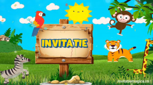 Invitatie Video tematica Jungla cod JUN03