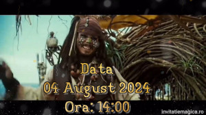 Invitatie Video tematica Pirati din Caraibe cod PIR01 - Img 5
