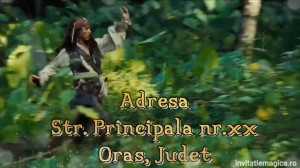 Invitatie Video tematica Pirati din Caraibe cod PIR03 - Img 4