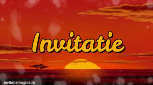 Invitatie Video tematica Regele Leu cod LEU01