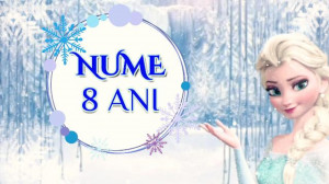Invitation Video code FZ04 Frozen, Ana and Elsa, Olaf