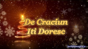 Felicitare cu tematica de Craciun Gratuita sau personalizata CF24