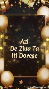 Felicitare video personalizata cu elemente AURII FELA10