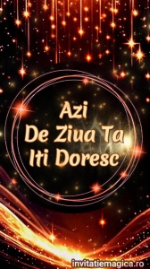 Felicitare video personalizata cu elemente AURII FELA28