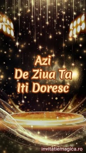 Felicitare video personalizata cu elemente AURII FELA58