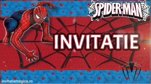 Invitatie Spiderman cod SP08