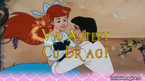 Invitatie Video Mica Sirena Ariel cod MS06 - Img 3