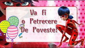 Invitatie Video Miraculous Buburuza si Motan Noir cod MIR02 - Img 3