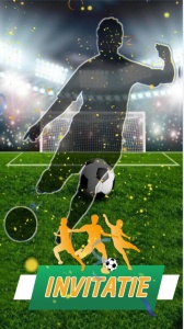 Invitatie video pentru aniversari petreceri cu tematica fotbal FB20