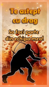 Invitatie video personalizata cu tematica Baschet, Basketball cod BAS06