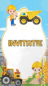 Invitatie video personalizata cu tematica CONSTRUCTII cod CON05