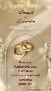 Invitatie video personalizata pentru Nunta cod NUN16