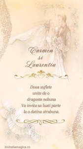 Invitatie video personalizata pentru Nunta cod NUN26