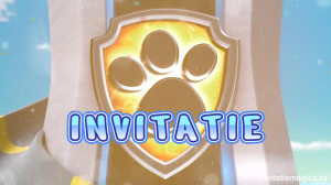 Invitatie Video Pow Patrol, Patrula catelusilor cod PP02