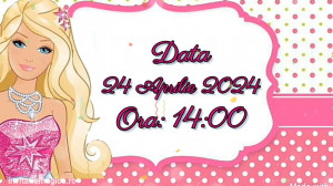 Invitatie Video tematica Barbie cod BAR02 - Img 5