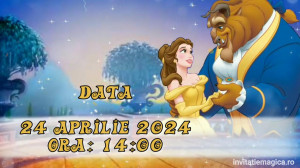 Invitatie Video tematica Frumoasa si Bestia Bell cod FAB01 - Img 5