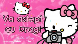 Invitatie Video tematica Hello Kitty cod HK01 - Img 3