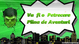 Invitatie Video tematica Hulk cod hulk01 - Img 5