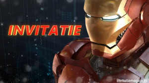 Invitatie Video tematica IronMan cod IRO02