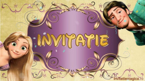 Invitatie Video tematica Printesa Rapunzel cod RAP02