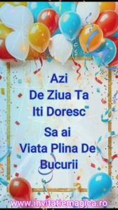 Felicitare Video cu tematica Baloane BALM12