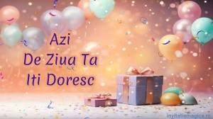 Felicitare Video cu tematica pentru FETE cod FELF30