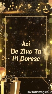 Felicitare video personalizata cu elemente AURII FELA11