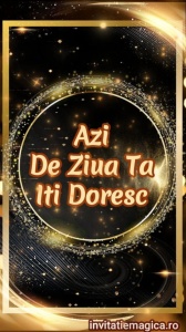 Felicitare video personalizata cu elemente AURII FELA39