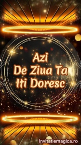 Felicitare video personalizata cu elemente AURII FELA59