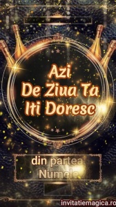Felicitare video personalizata cu elemente AURII FELA69