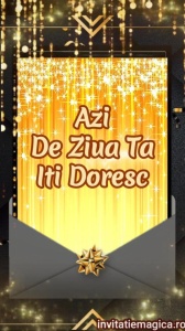 Felicitare video personalizata cu elemente AURII FELA79
