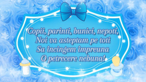invitatie video botez baiat