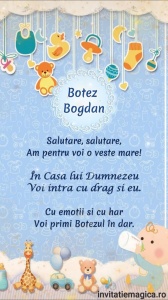 Invitatie Video Botez tematica pentru Baieti cod BTP55