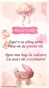 Invitatie Video Botez tematica pentru Fete cod BTP25