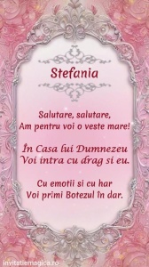 Invitatie Video Botez tematica pentru Fete cod BTP75