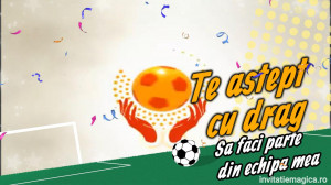 Invitatie video cu tematica fotbal FB02 pentru baieti - Img 4