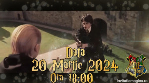 Invitatie video cu tematica Harry Potter Magie cod HP03 - Img 4